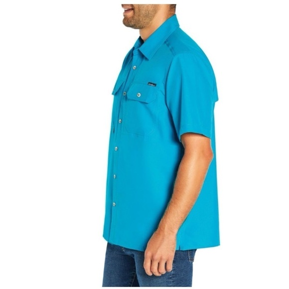 NWT Eddie Bauer men’s woven tech shirt Large - Picture 4 of 7